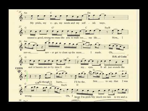 Bruno Mars When I Was Your Man Piano Sheet Music Pdf