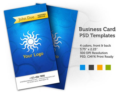 Business Cards Templates Photoshop Free