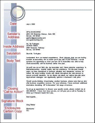 Business Letter Format With Cc And Enclosure