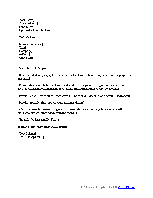 Business Letter Template Microsoft Office