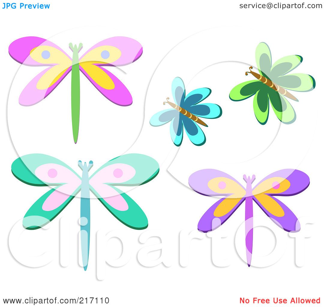 Butterfly And Dragonfly Clipart