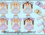 Butterfly And Dragonfly Clipart