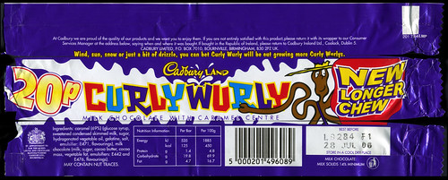 Cadburys Chocolate Bar Wrappers