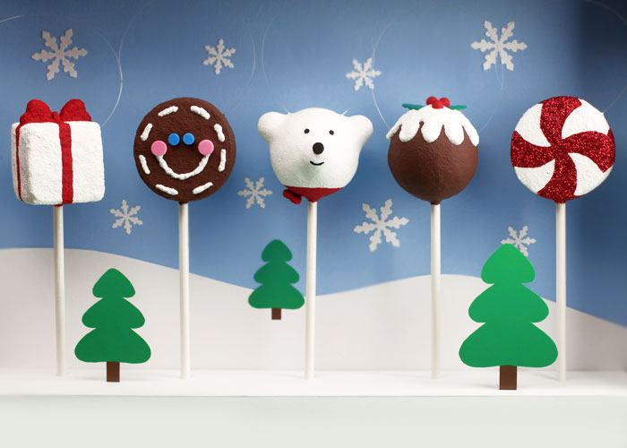 Cake Pops Christmas Ornaments