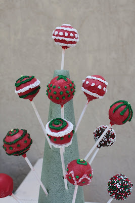 Cake Pops Christmas Ornaments