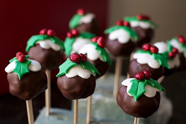 Cake Pops Christmas Pudding