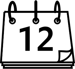 Calendar Icon Png Black