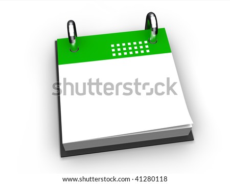 Calendar Icon Small Green