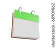 Calendar Icon Small Green