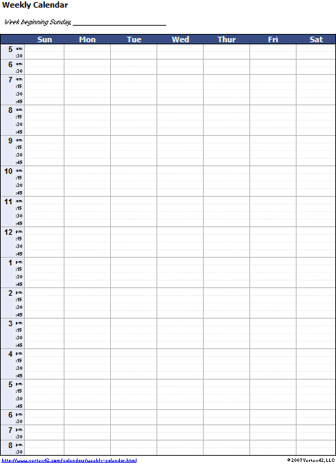 Calendar Template