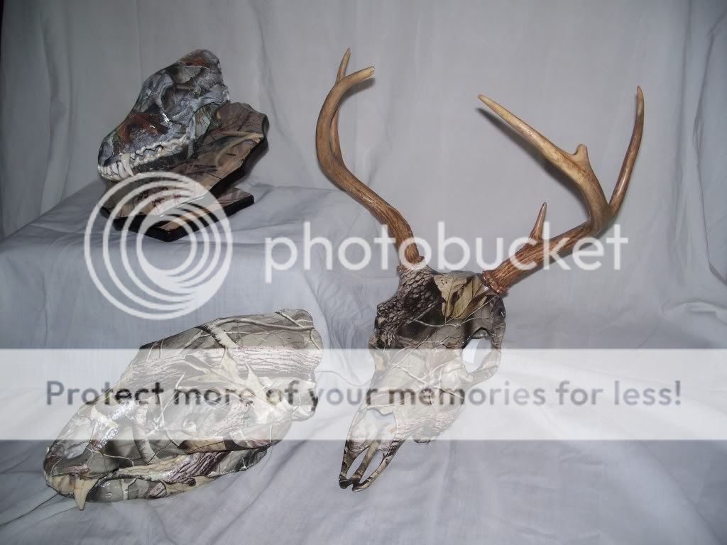 Camo Deer Skull Mount