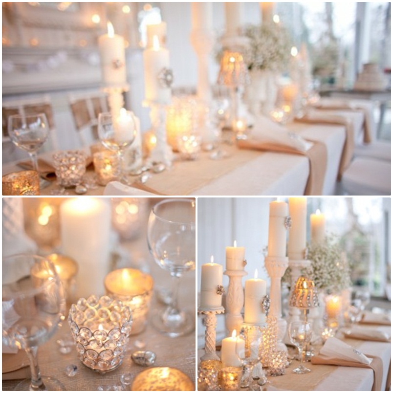 Candle Ideas Wedding Reception Centerpieces