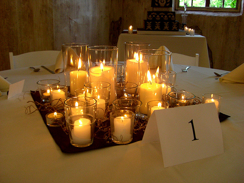 Candle Ideas Wedding Reception Centerpieces