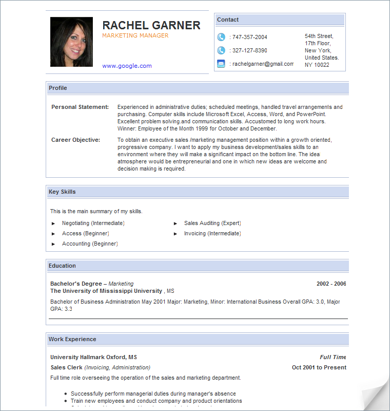 Career Objective Resume Samples