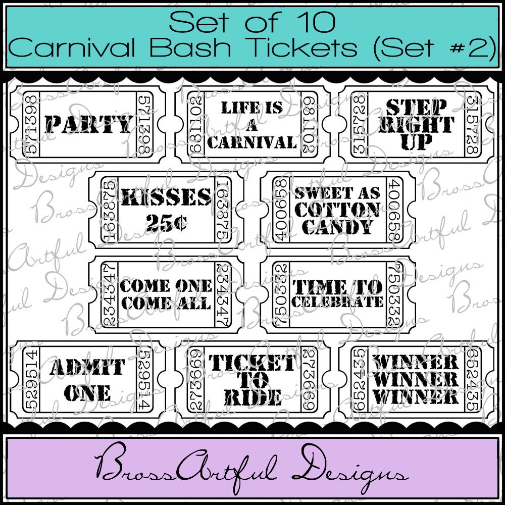 Carnival Tickets Clip Art