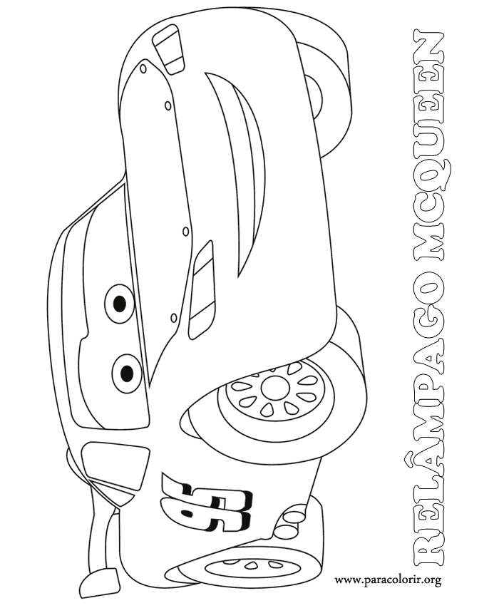 Cars The Movie Characters Coloring Pages