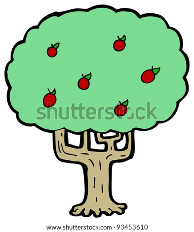 Cartoon Apple Tree Images