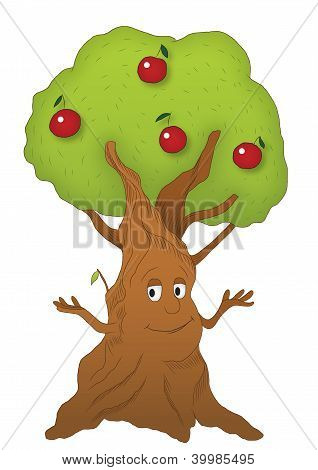 Cartoon Apple Tree Images