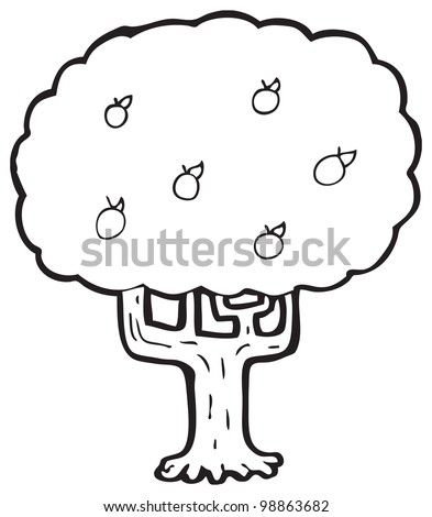 Cartoon Apple Tree Images