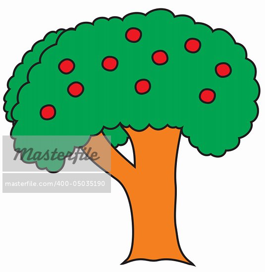 Cartoon Apple Tree Images