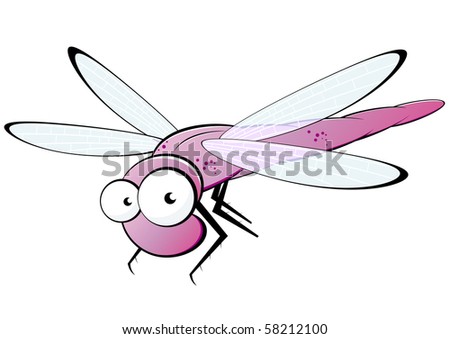 Cartoon Dragonfly Clipart