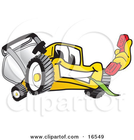 Cartoon Lawn Mower Clipart