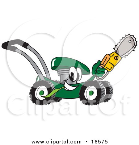 Cartoon Lawn Mower Clipart