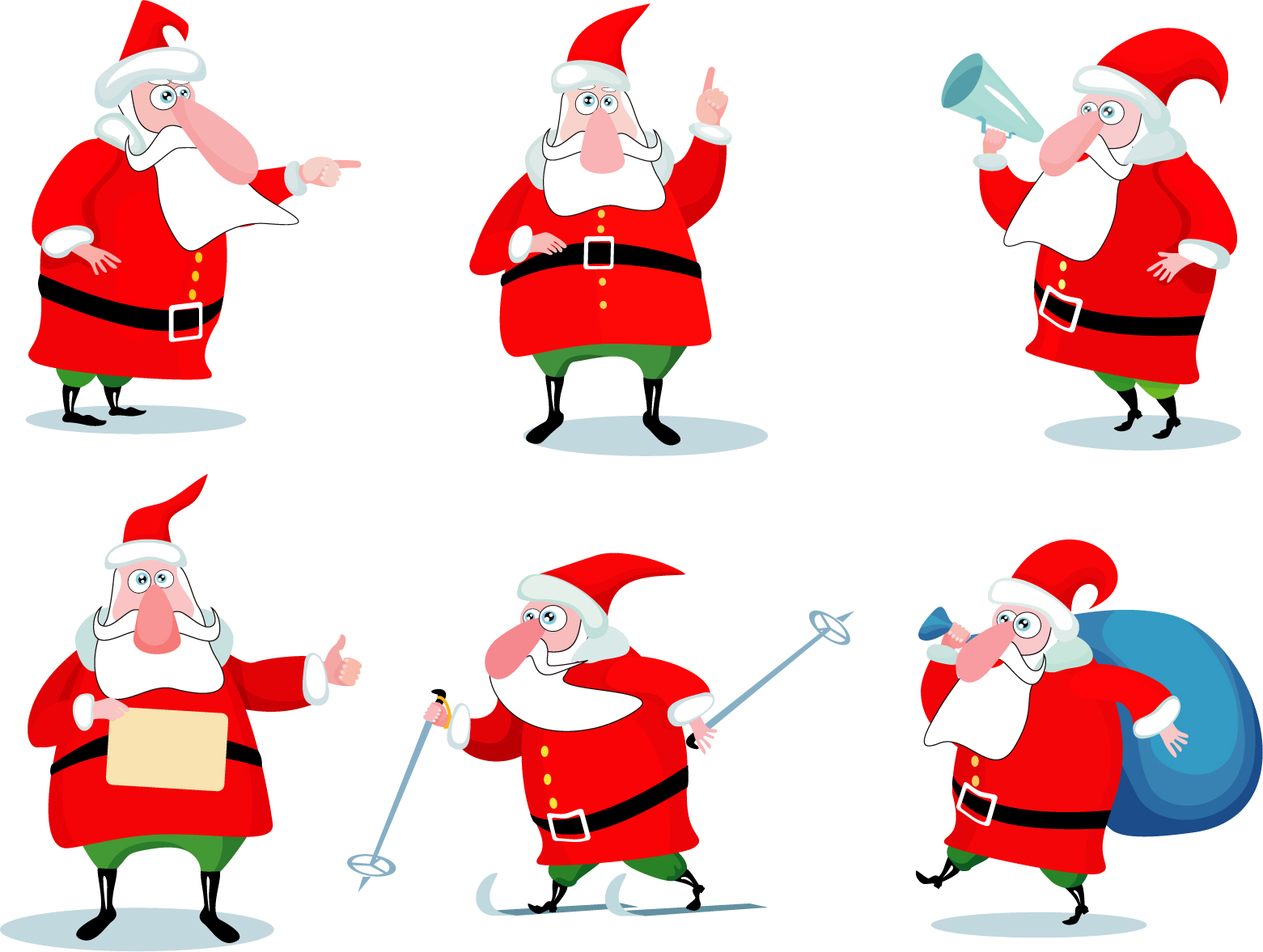 Cartoon Santa Claus Images