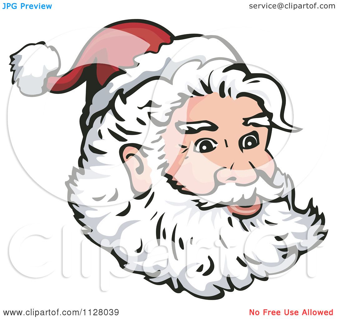 Cartoon Santa Face