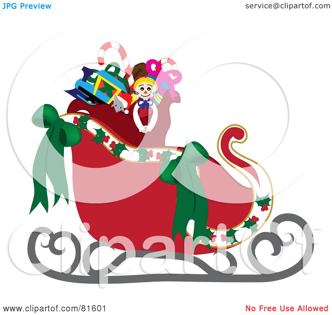 Cartoon Santa Sleigh