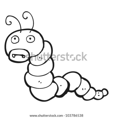 Caterpillar Cartoon Black And White