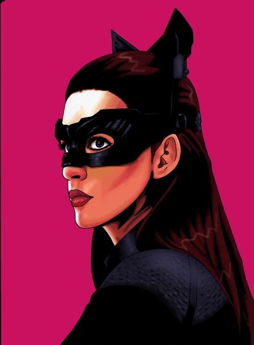 Catwoman Anne Hathaway Drawing