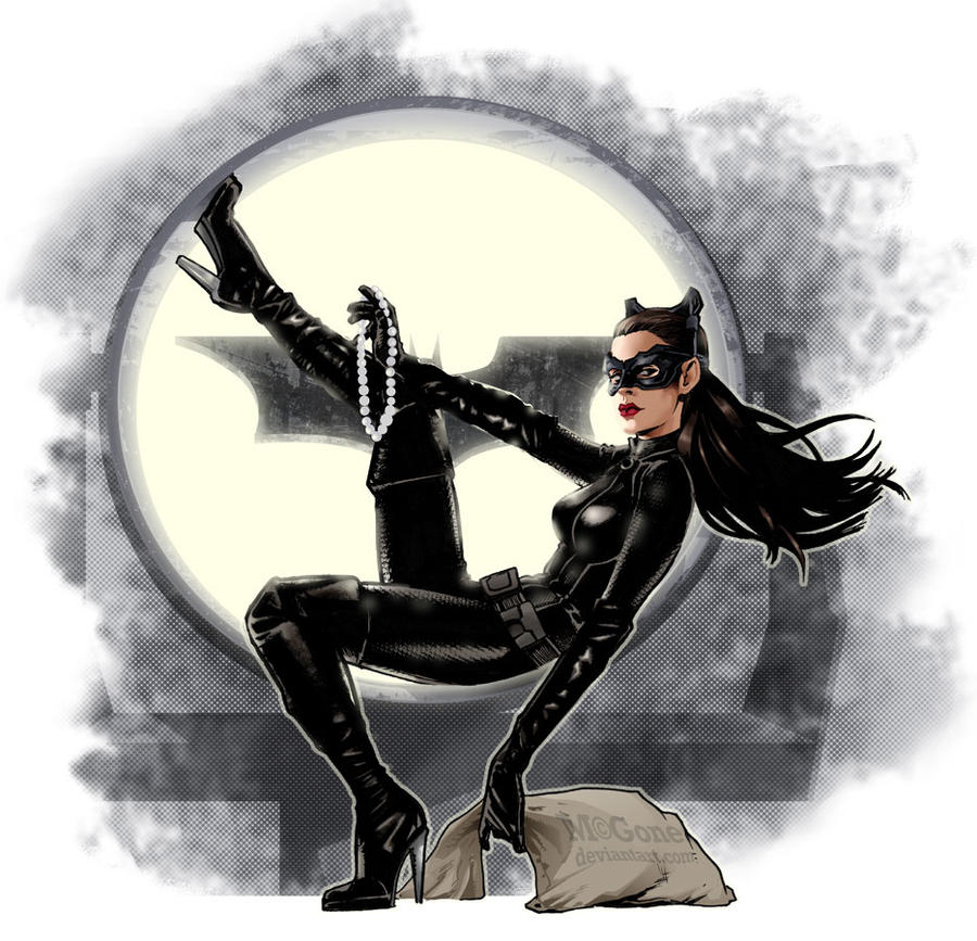 Catwoman Anne Hathaway Drawing