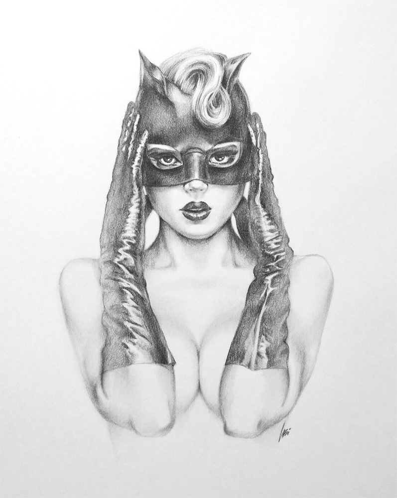 Catwoman Anne Hathaway Drawing