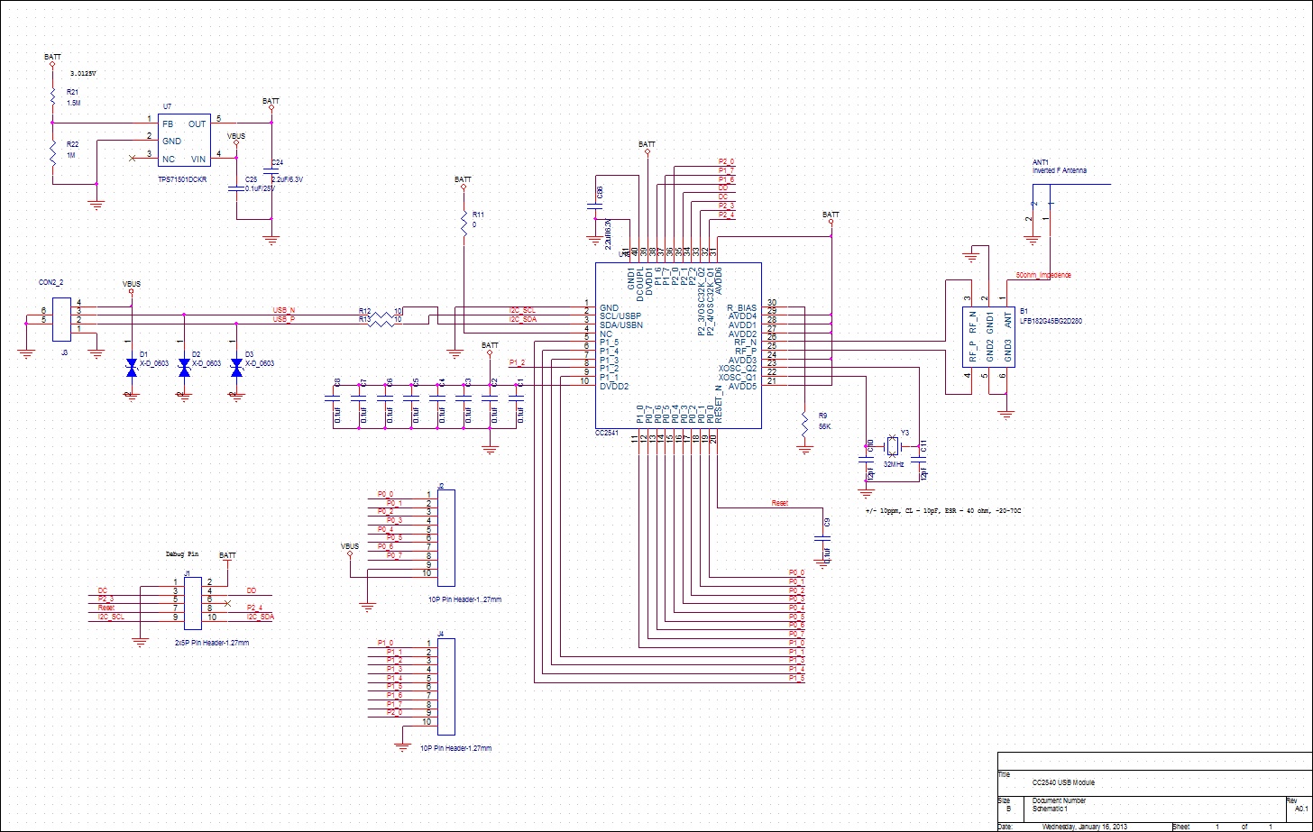 Cc Debugger Schematic