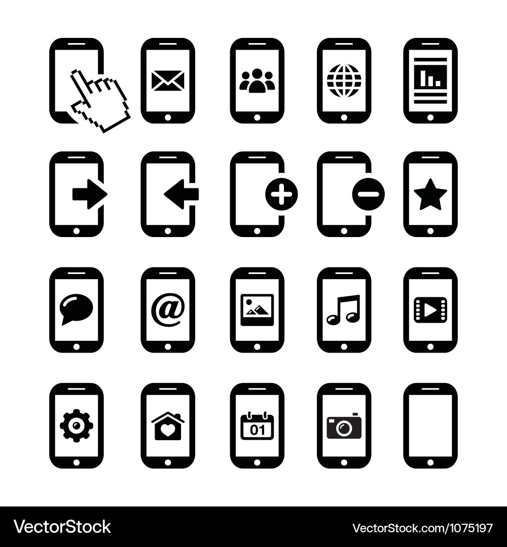 Cell Phone Icon Vector