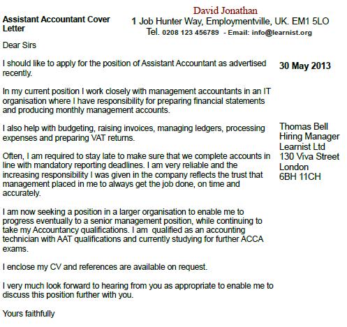 Chartered Accountant Cv Example