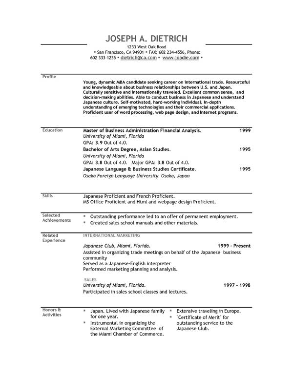 Chartered Accountant Cv Uk