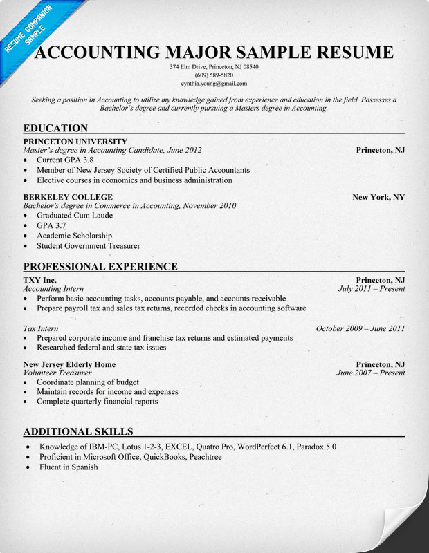 Chartered Accountant Resume Samples