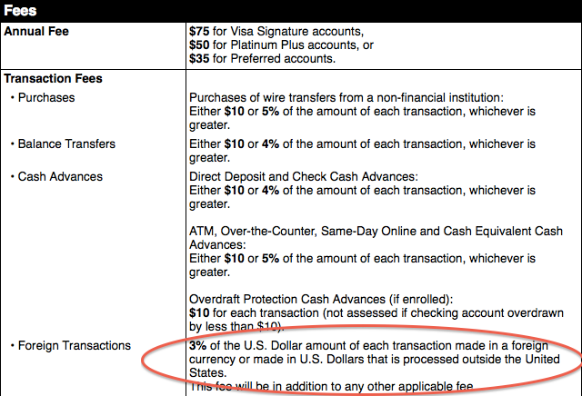 Chase Explorer Card Foreign Transaction Fee