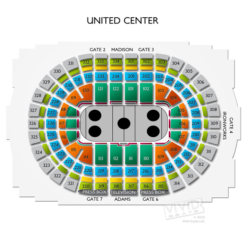 Chicago Blackhawks Seating Chart United Center