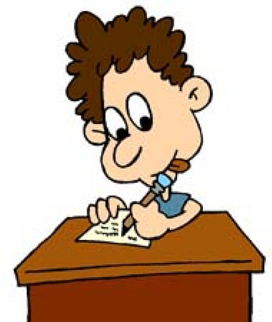 Child Doing Homework Clipart