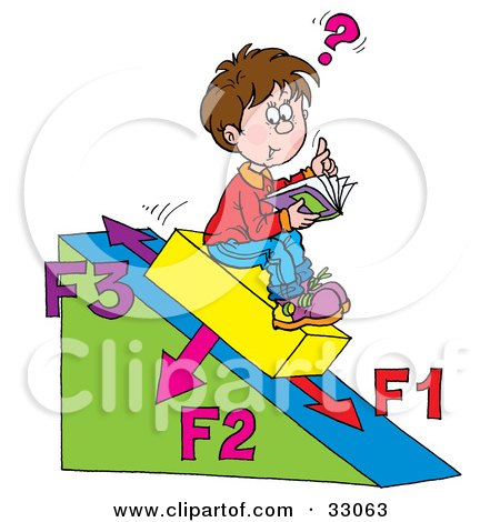 Child Doing Homework Clipart