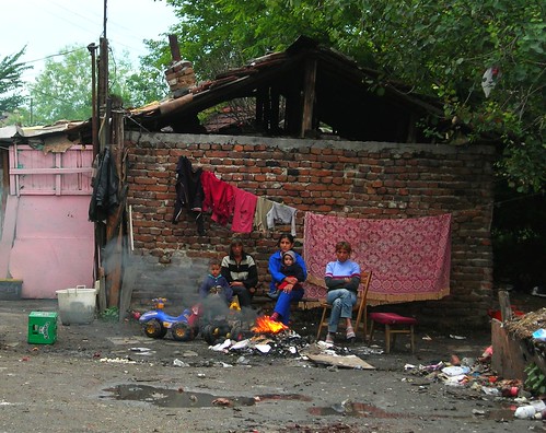 Children Playing Football In Street