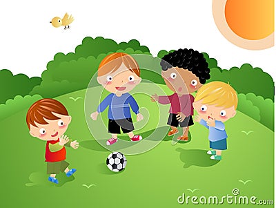 Children Playing Football Pictures