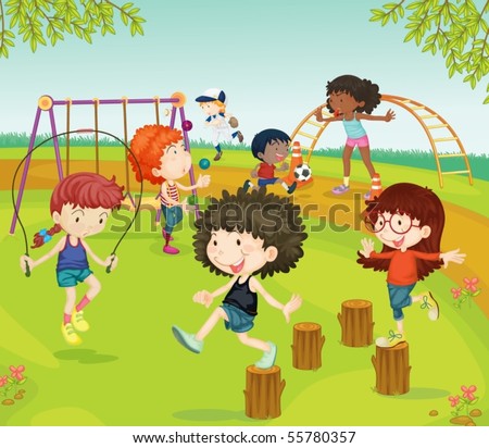 Children Playing In The Park Images