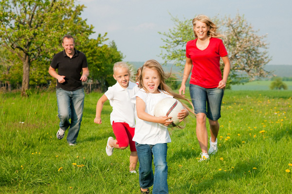 Children Playing Outside In The Park