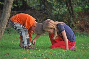 Children Playing Outside In The Park