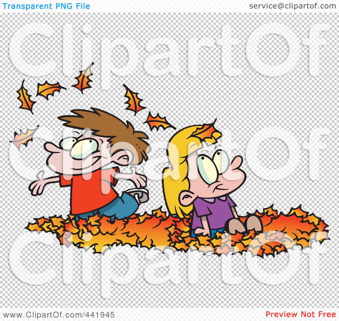 Children Playing Together Cartoon