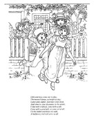 Children Playing Together Coloring Pages